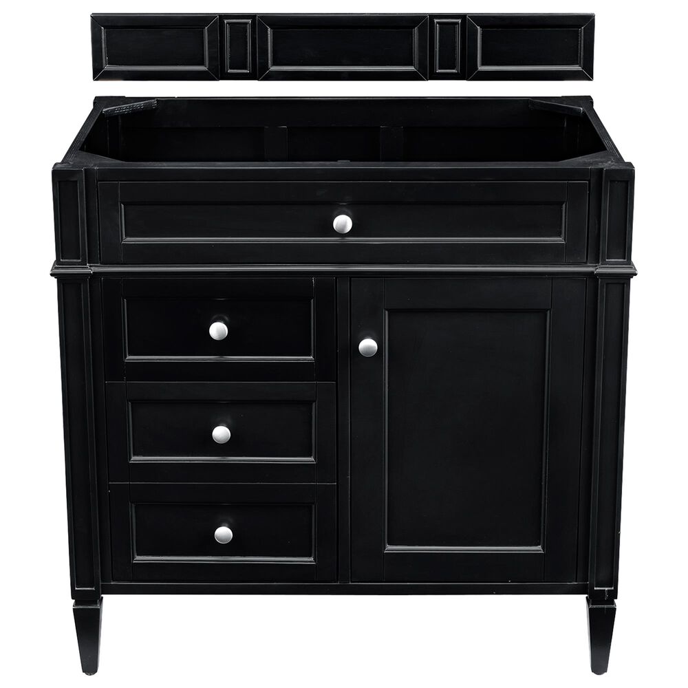 James Martin Brittany 36" Single Vanity Cabinet in Black Onyx, , large
