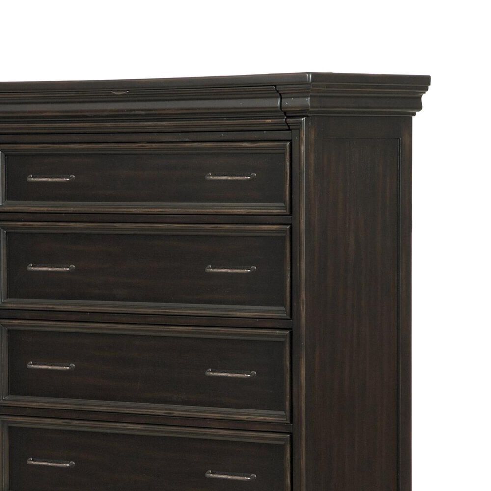 at HOME Caldwell Chest in Caldwell Dark Brown with Black, , large