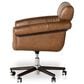 Four Hands Allston Desk Chair in Mocha Ash and Polished Aluminum, , large