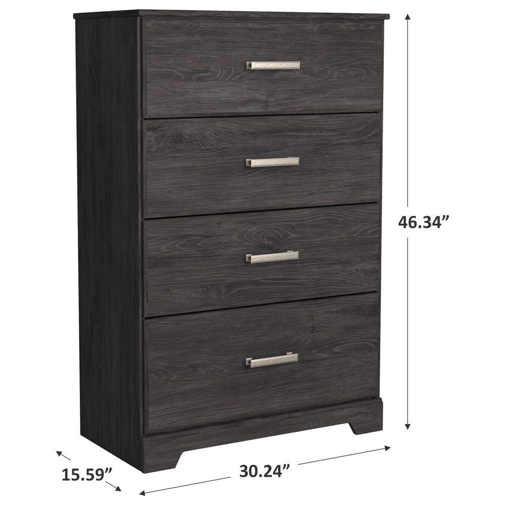 Ashley Belachime 4 Drawer Chest in Dark Charcoal, , large