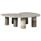 Four Hands Zion Coffee Table Set in Antique White Marble, , large
