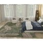 Nourison Garden Oasis GOA02 Green and Ivory 9" x 12" Indoor/Outdoor Area Rug, , large