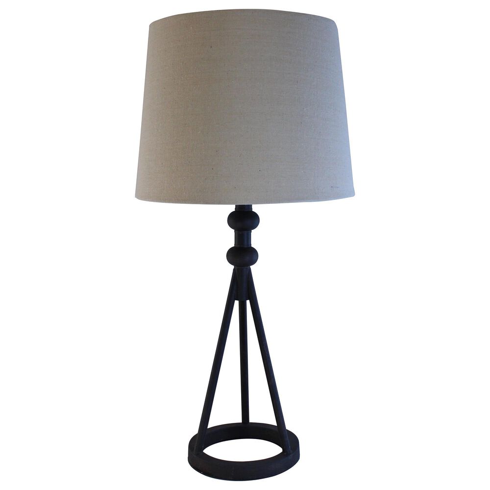 TLC 25" Table Lamp in Black, , large