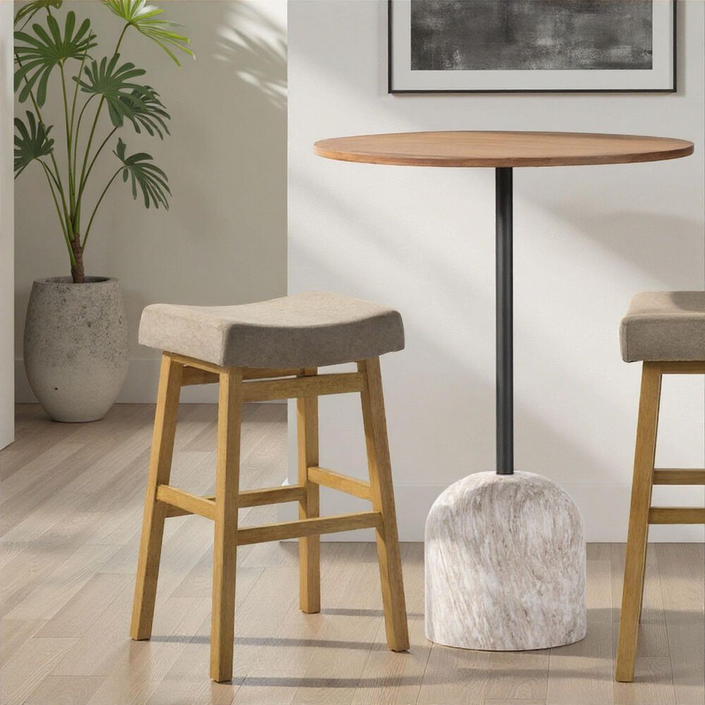 Armen Living Lenon Bar Height Stool in Amber Glow, , large