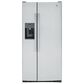 GE Appliances 23 Cu. Ft. Side by Side Refrigerator with External Dispenser in Fingerprint Resistant Stainless Steel, , large
