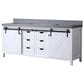 Lexora Home Marsyas 80" Double Bathroom Vanity in White with Grey Quartz Top and Rectangular Sinks, , large