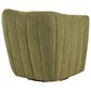 LumiSource Finley Swivel Accent Chair in Green, , large