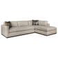 Massoud Furniture Slim 2-Piece Right Facing Sectional in Scribner Ocean, , large