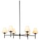 Four Hands Dodie 6-Light Chandelier in Jet Black, , large