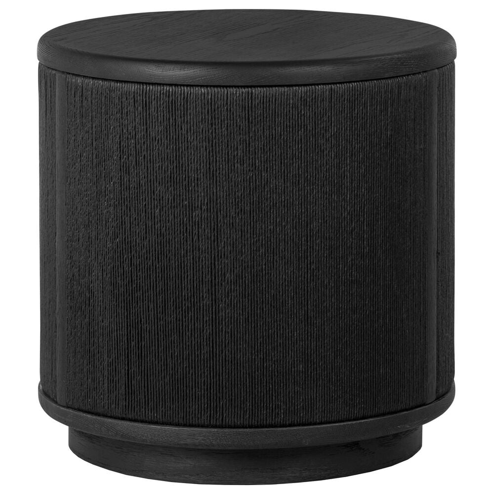 Four Hands Rosenell End Table in Black Oak, , large