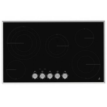 JennAir Lustre Glass 36" Electric Radiant Cooktop with Stainless Steel Knobs, , large