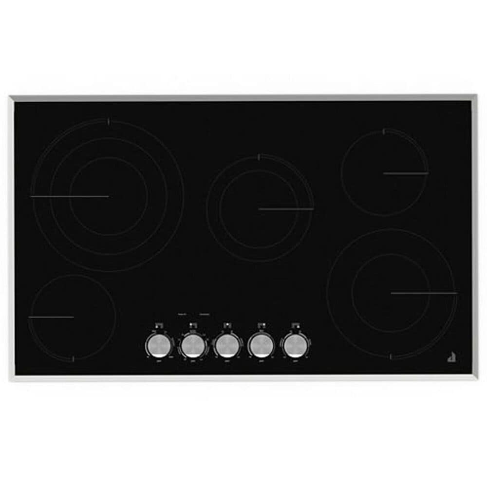 JennAir Lustre Glass 36" Electric Radiant Cooktop with Stainless Steel Knobs, , large
