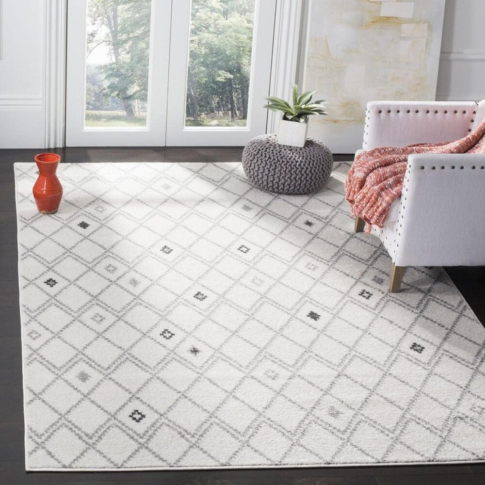 Safavieh Adirondack ADR132B 9&#39; x 12&#39; Ivory and Grey Area Rug, , large