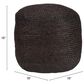 Zuo Modern Lillian Footrest Ottoman in Black, , large