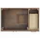 37B Mauri 36" Single Bathroom Vanity with Metal Base in Walnut Drift with High-Profile 4" White Composite Stone Top, , large