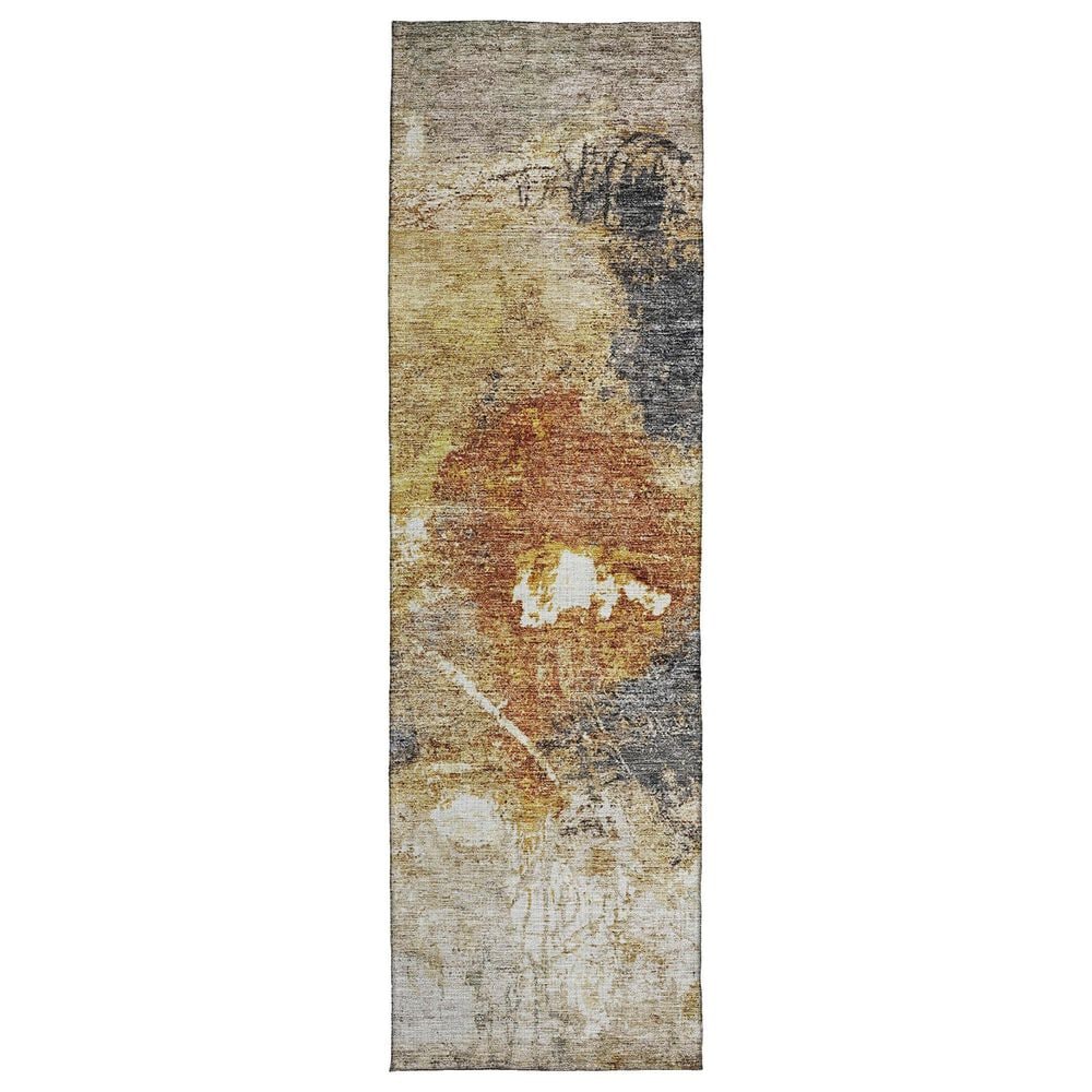 Dalyn Rug Company Nouveau NV7 2"3" x 7"6" Taupe Indoor/Outdoor Runner, , large