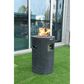 Elementi Fire Lava Tube Round Liquid Propane Fire Column in Black, , large