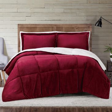 Pem America Truly Soft Cuddle Warmth 3-Piece Full/Queen Comforter Set in Cabernet, , large