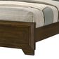 Crown Mark Lakecrest Queen Wood and Upholstered Panel Bed in Brown, , large