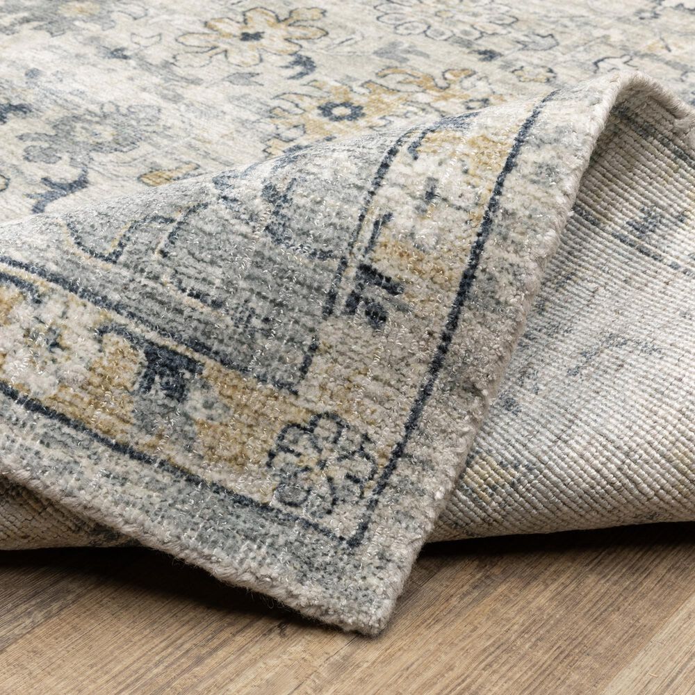 Oriental Weavers Windham WIN01 Ivory and Blue 8&#39; x 10&#39; Area Rug, , large