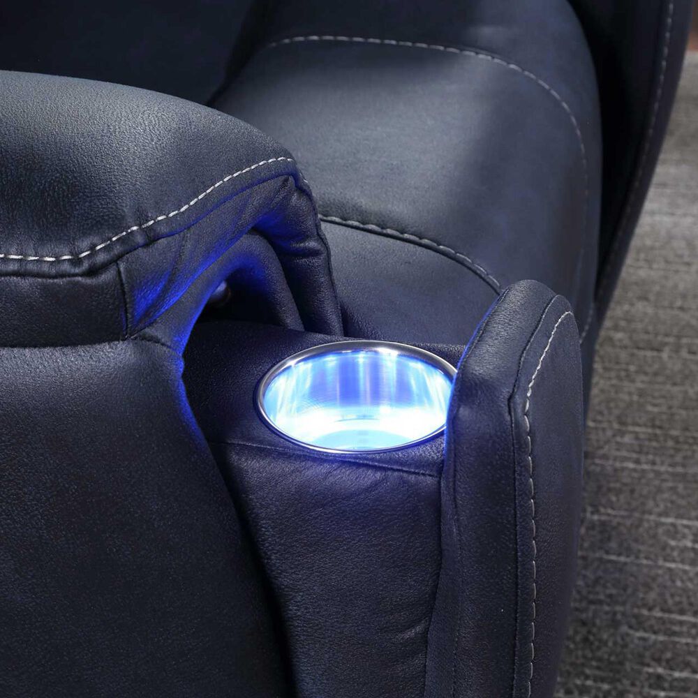 Steve Silver Lexington Power Recliner in Ocean Blue, , large