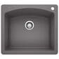Blanco Diamond Single Bowl Dual Mount Kitchen Sink in Cinder, , large
