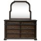 Belle Furnishings Provence Park 4-Piece Queen Upholstered Shelter Bedroom Set in Chateau Brown, , large