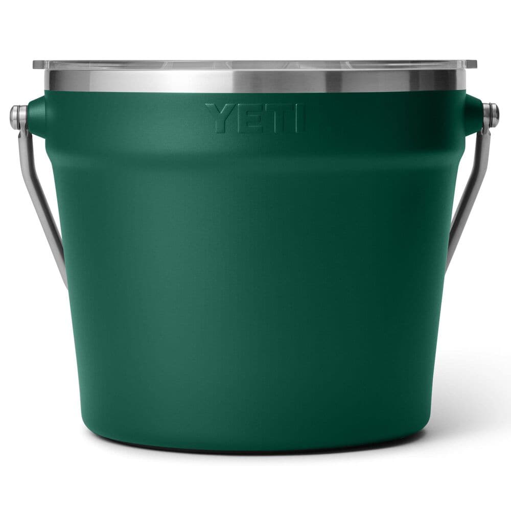YETI Rambler Beverage Bucket with Lid in Black Forest Green, , large