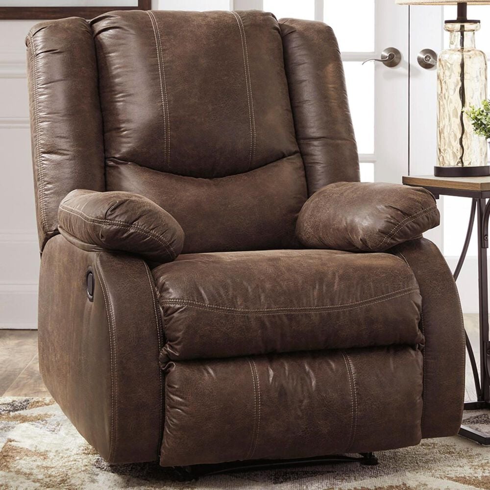 Ashley Bladewood Zero Wall Manual Recliner in Coffee, , large