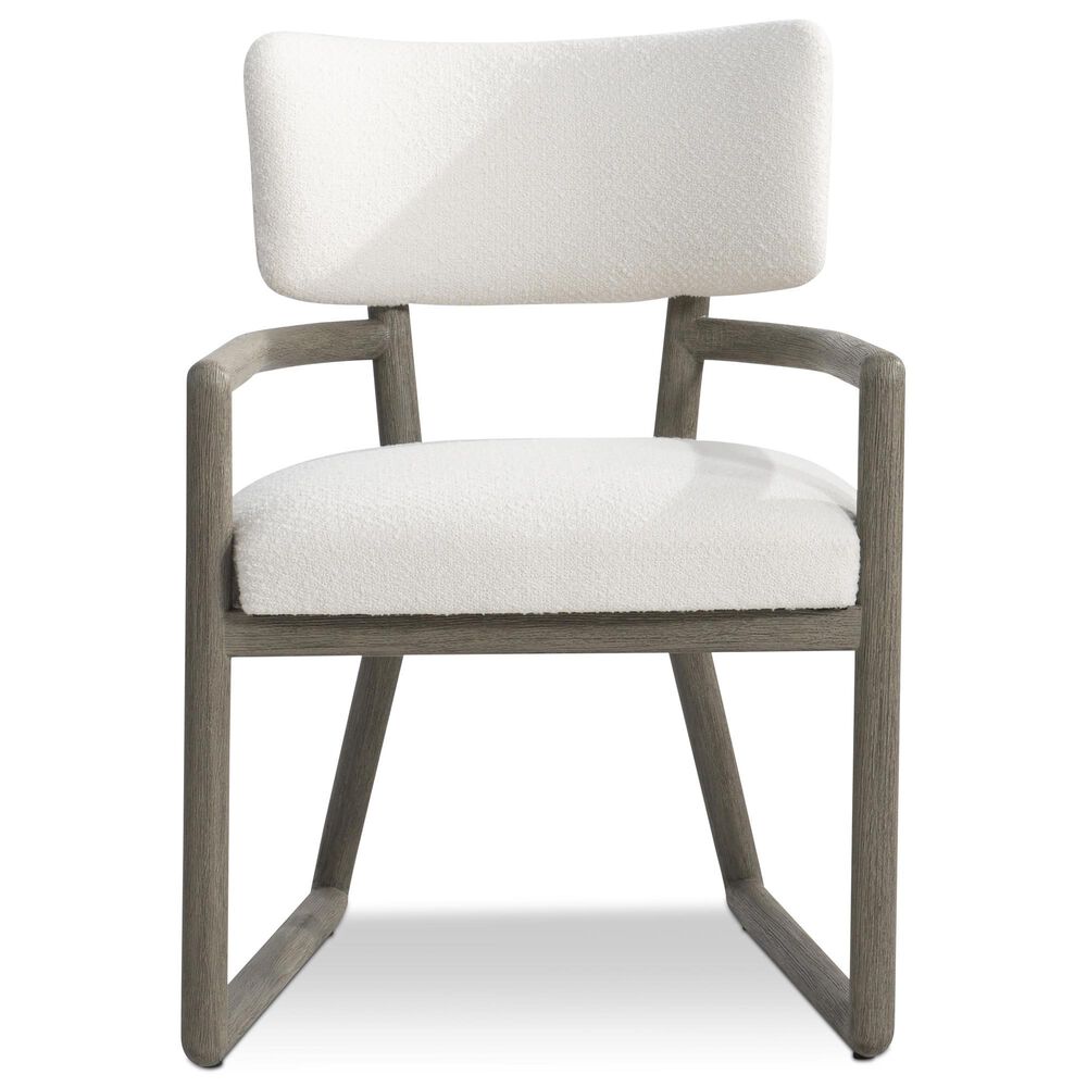 Bernhardt Madura and Rhodes 5-Piece Patio Dining Set in Weathered Teak and White, , large