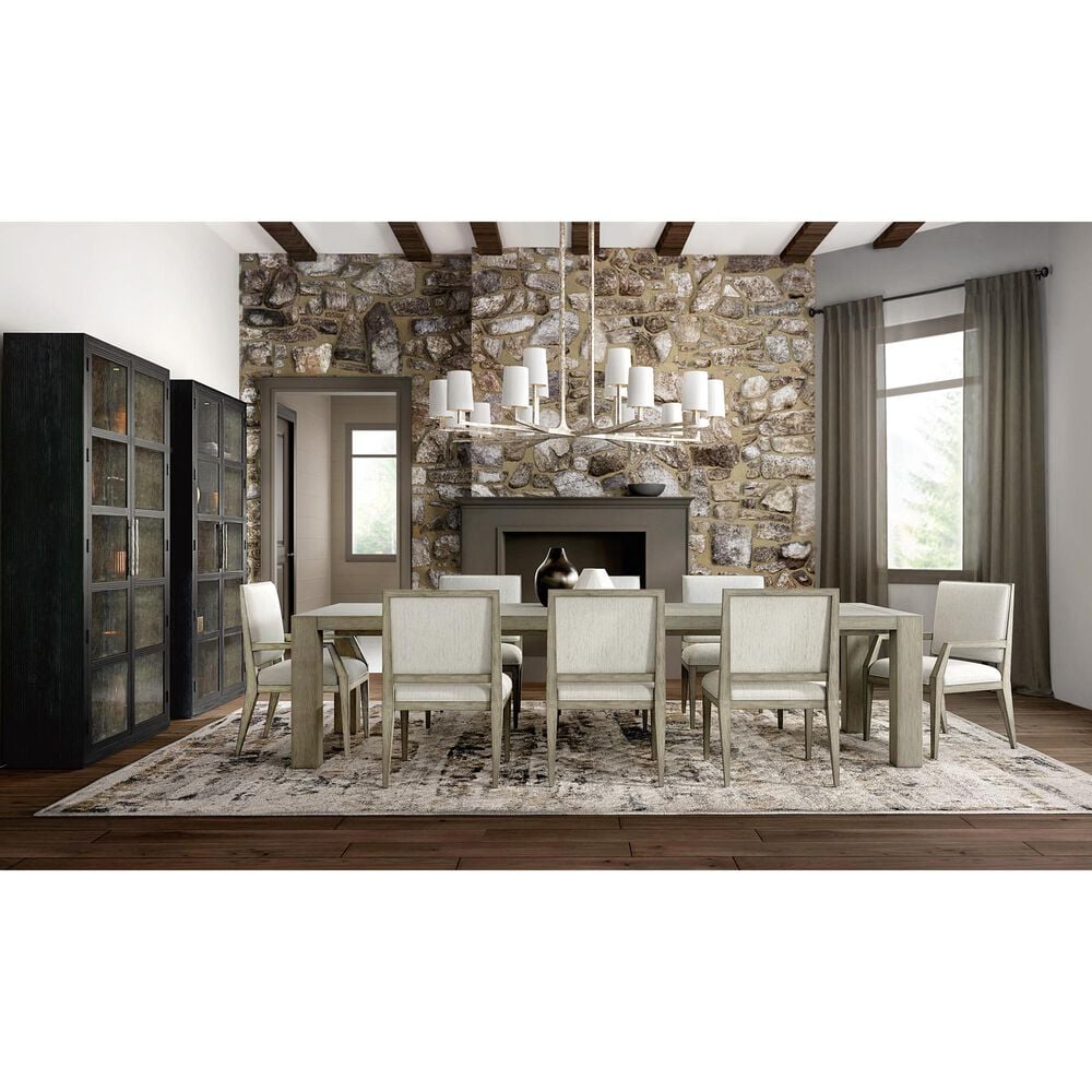 Hooker Furniture Linville Falls North Fork Rectangular Dining Table in Mink - Table Only, , large