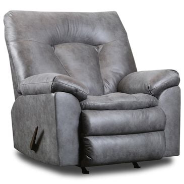 Southern Motion Bennett Manual Rocker Recliner in Amos Gunmetal, , large