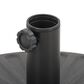 CorLiving Round Umbrella Base in Dark Grey, , large