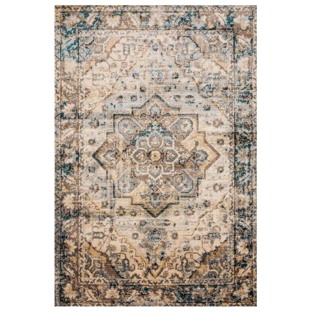 Loloi II Isadora ISA-02 4" x 6" Oatmeal and Bark Area Rug, , large