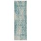Safavieh Adirondack ADR109D 2"6" x 8" Ivory and Teal Runner, , large