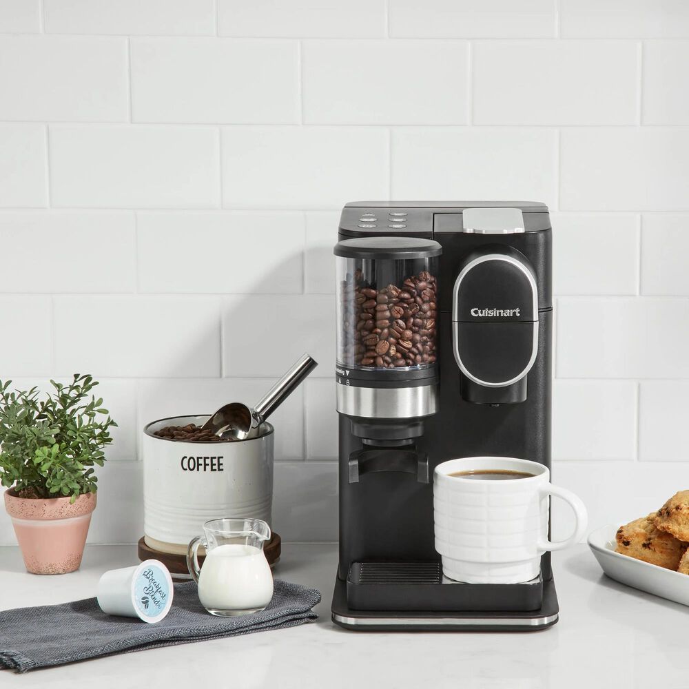 Cuisinart Grind and Brew Single-Serve Coffee Maker in Black, , large
