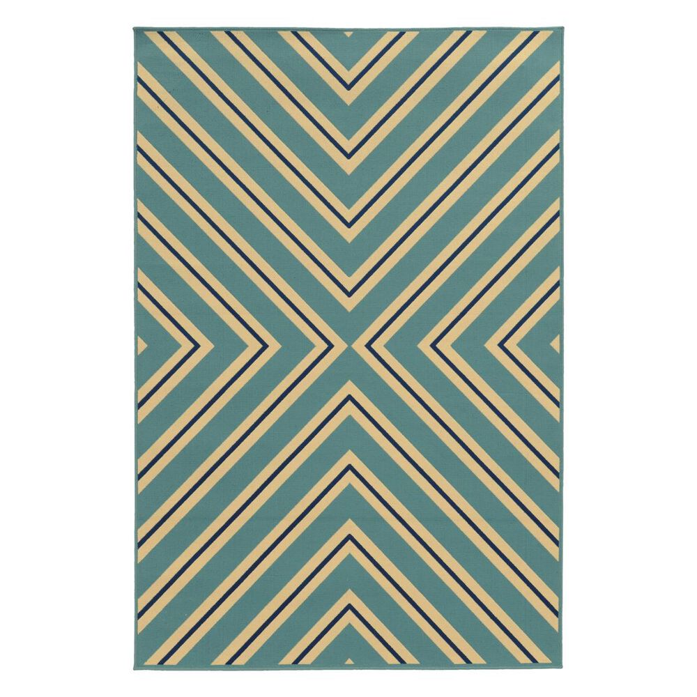 Oriental Weavers Riviera 4589J 8"6" x 13" Blue Area Rug, , large