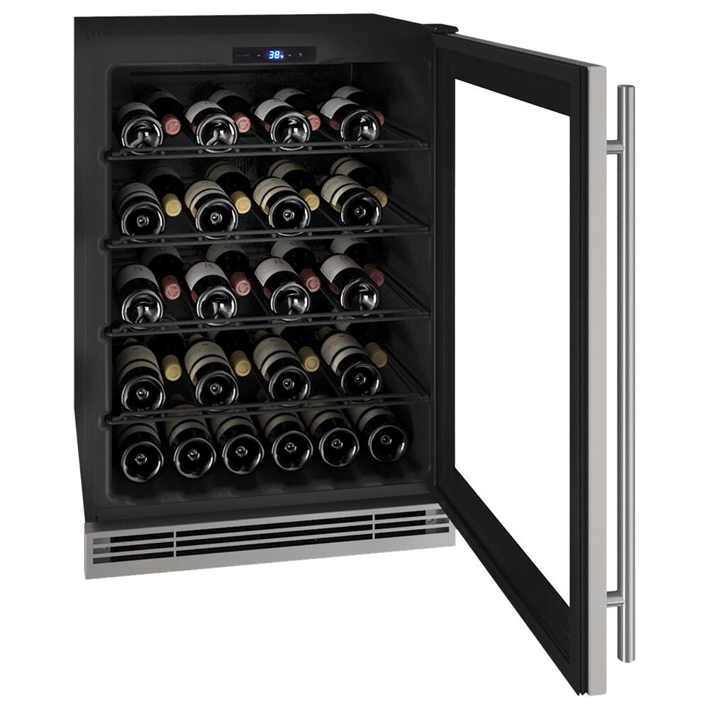 U-Line 5.7 Cu. Ft. Built-in Wine Refrigerator in Stainless Steel, , large