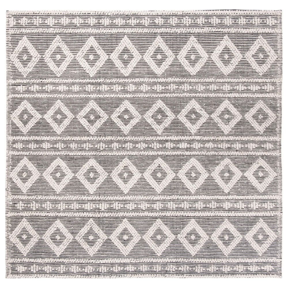 Safavieh Natura NAT315G 6" Square Silver Area Rug, , large