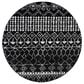 Safavieh Tulum 5" Round Black and Ivory Area Rug, , large