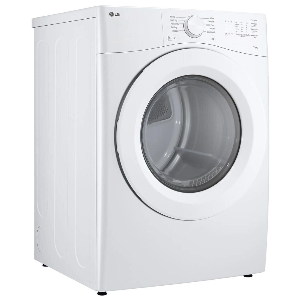 LG 7.4 Cu. Ft. Ultra Large Capacity Smart Front Load Electric Dryer in White, , large