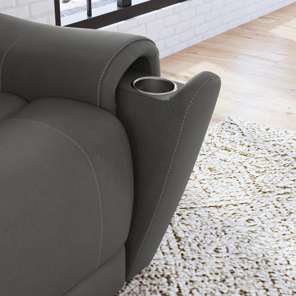 Oxford Furniture Carter 3-Piece Power Reclining Living Room Set in Smoke Gray, , large