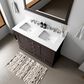 Lexora Home Dukes 48" Double Bathroom Vanity in Espresso with 2 cm White Quartz Top and Rectangular Sinks, , large