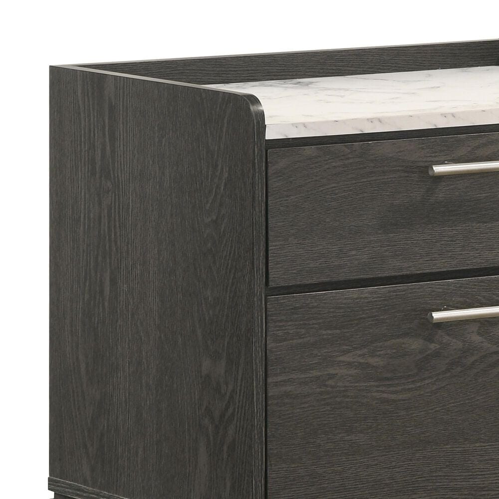 Lifestyle 2 Drawer Nightstand in Dark Gray, , large