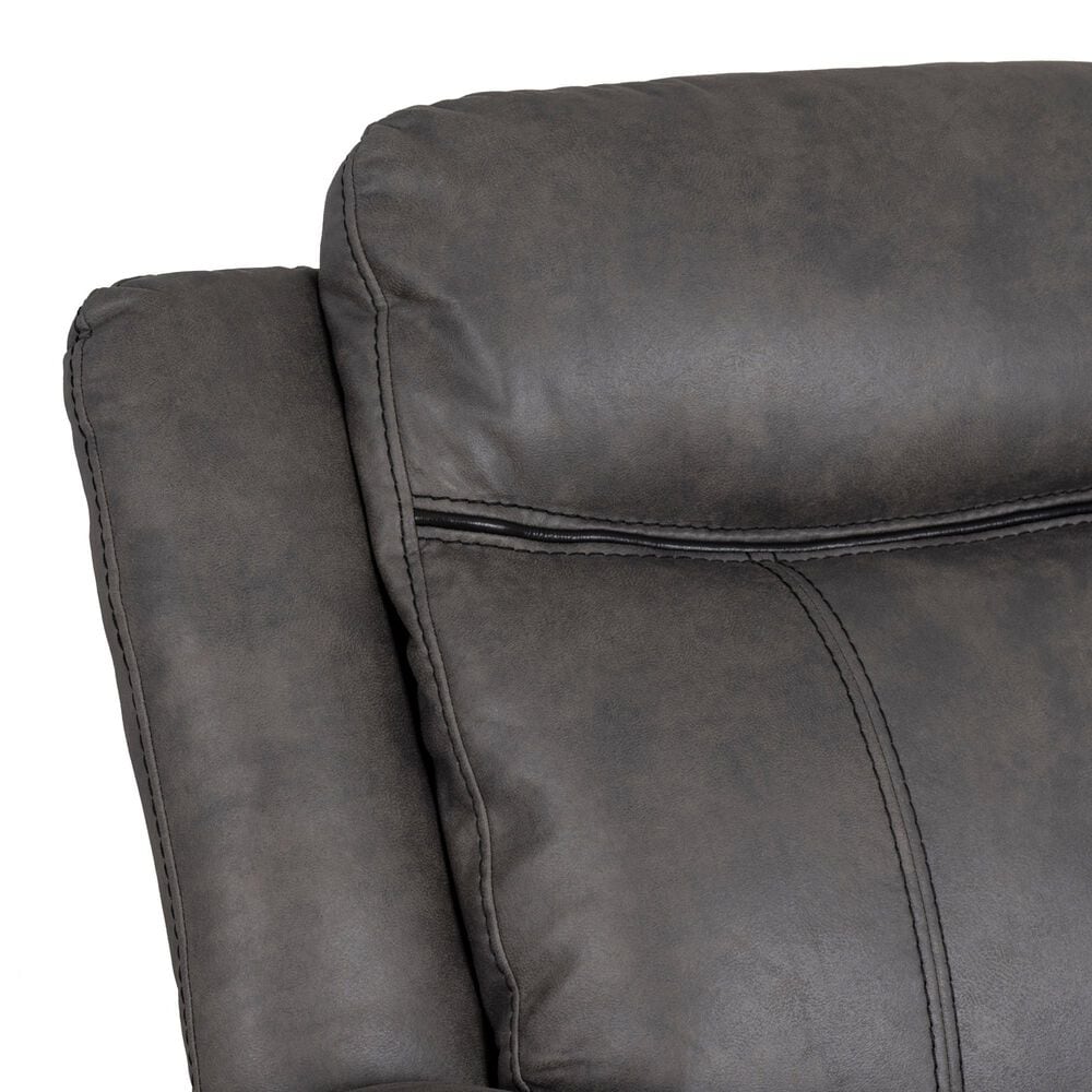 Linon Home Decor Galloway Manual Sofa in Stone Gray, , large