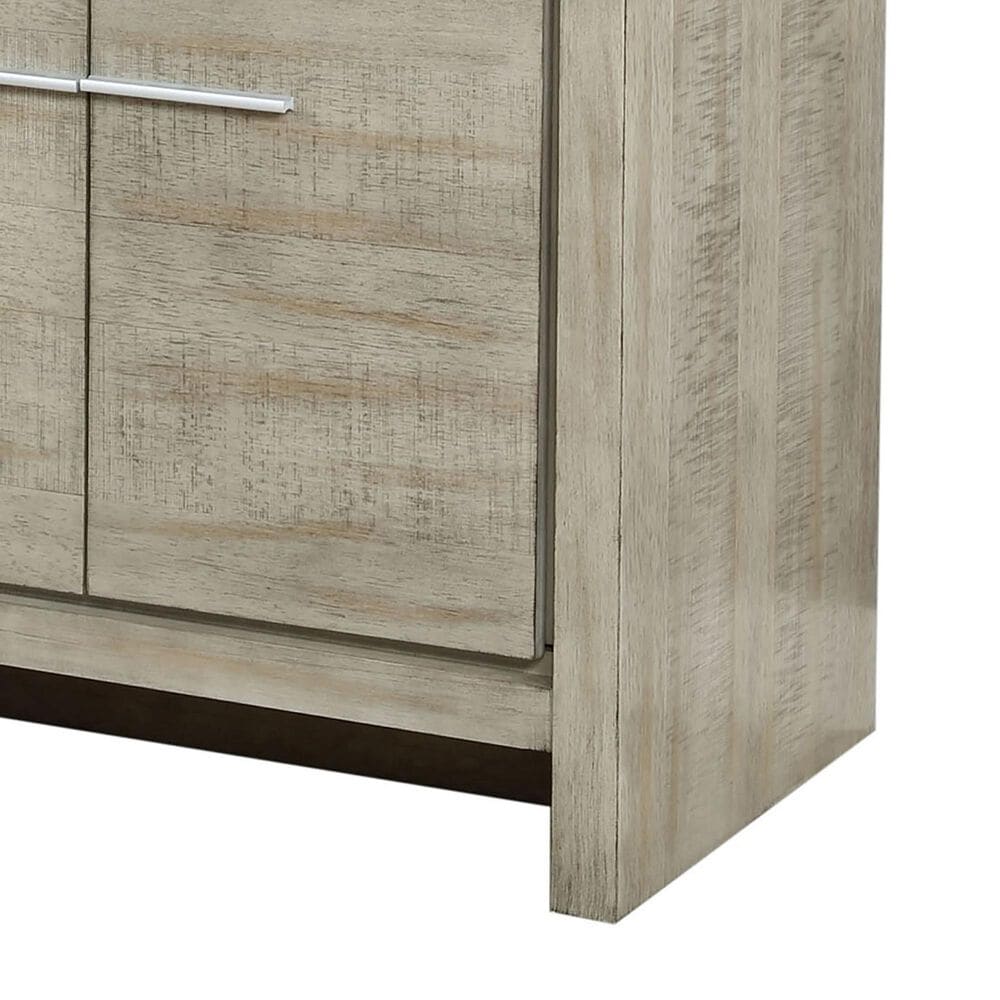 Lexora Home Lafarre 72&quot; Double Bathroom Vanity in Rustic Acacia with 2 cm White Quartz Top and Rectangular Sinks, , large