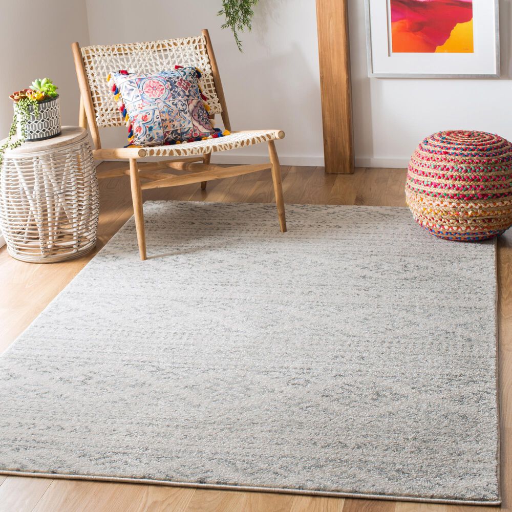 Safavieh Tulum TUL272A 5&#39;3&quot; x 7&#39;6&quot; Ivory and Grey Area Rug, , large