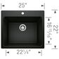 Blanco Liven Dual Mount Laundry Sink in Coal Black, , large