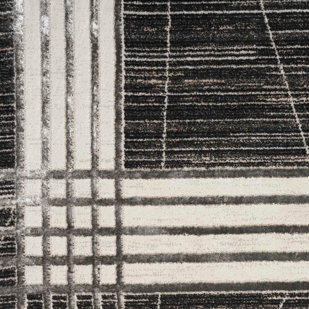 Nourison Desire 7&#39;10&quot; x 9&#39;10&quot; Charcoal, Silver and White Area Rug, , large