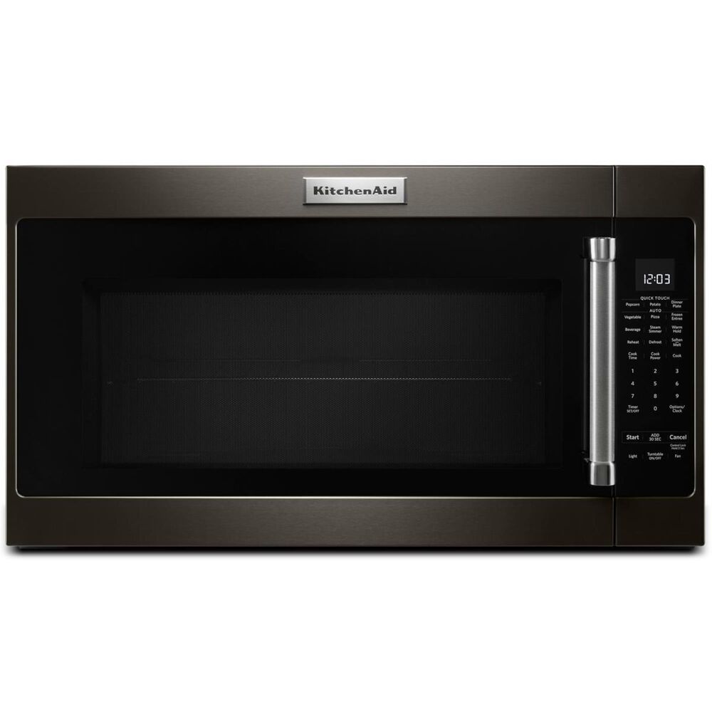 KitchenAid 2.0 Cu. Ft. Over-the-Range Microwave in Black Stainless Kitchenaid Over The Range Microwave Black Stainless Steel